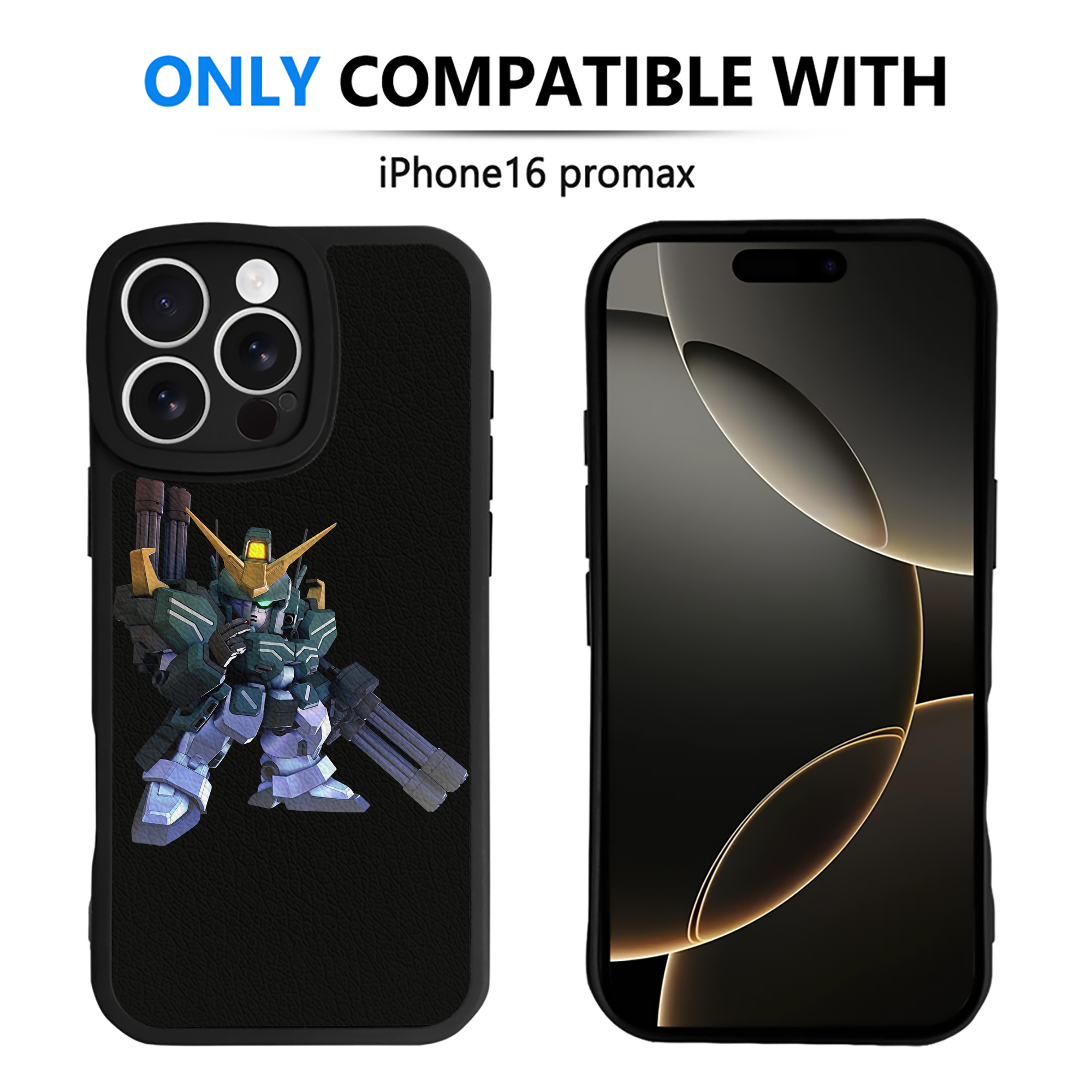 （画像用） 機動戦士ガンダム Mobile Suit Gundam 【iPhone 16シリーズ対応】シリコンスマホケース（レザー調） 材質：シリコン